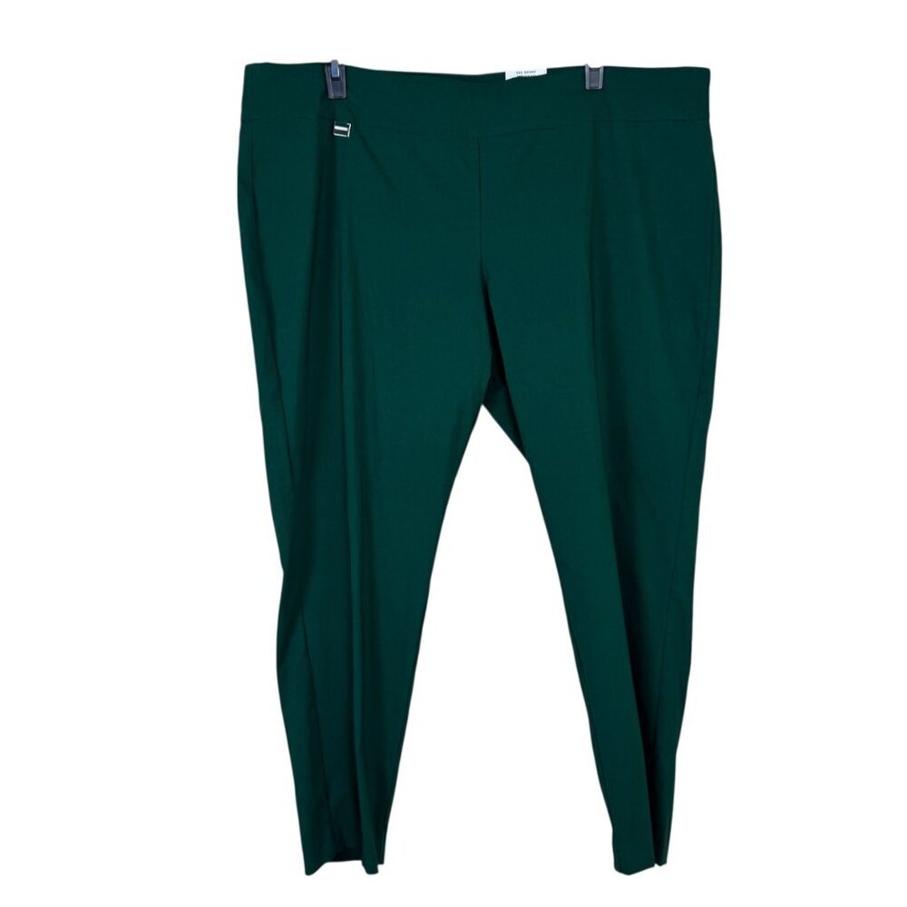 Alfani NEW Ess. Skinny Career Pants Green Plus Size 24W Tummy Control Career